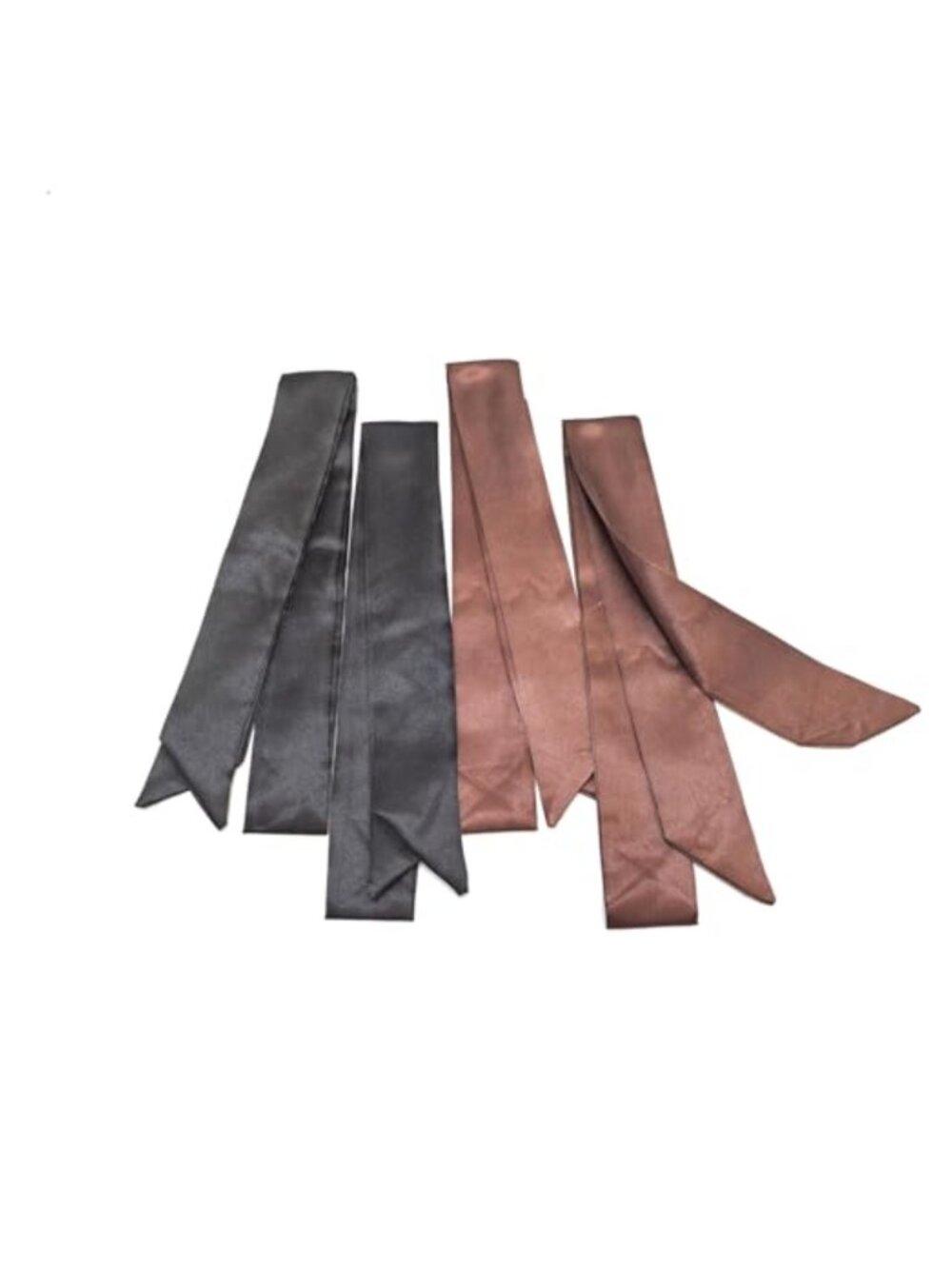 4pc Satin Silk Scarf Set Purse Handle Head Hair Neck Wrap Gift